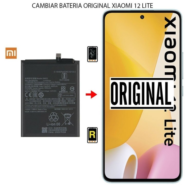 Cambiar Batería Xiaomi Mi 12 Lite Original BP4B