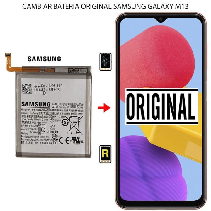 Cambiar Batería Samsung Galaxy M13 4G Original