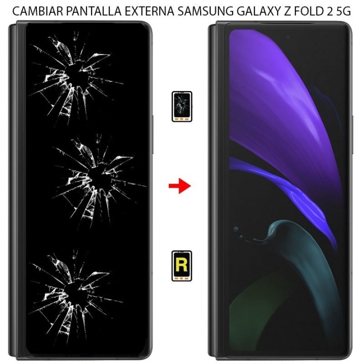 Cambiar Pantalla Externa Samsung Galaxy Z Fold 2 5G