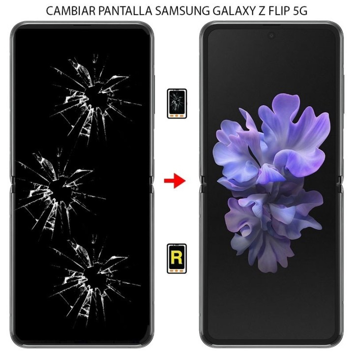Cambiar Pantalla Externa Samsung Galaxy Z Flip 5G