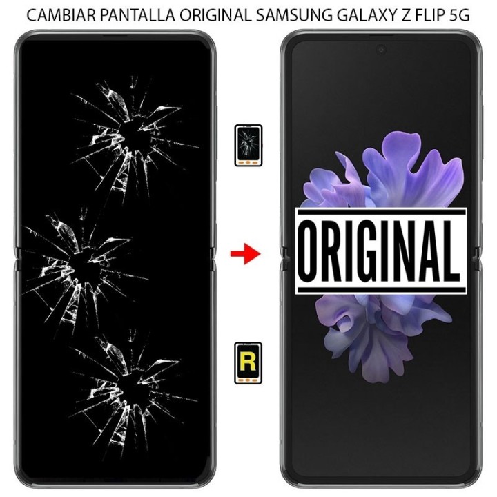 Cambiar Pantalla Samsung Galaxy Z Flip 5G ORIGINAL