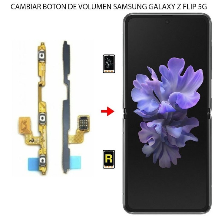 Cambiar Botón De Volumen Samsung Galaxy Z Flip 5G