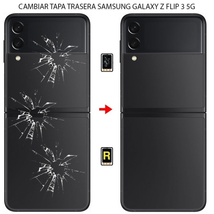 Cambiar Tapa Trasera Sin Pantalla Samsung Galaxy Z Flip 3 5G