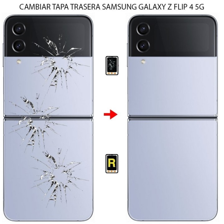 Cambiar Tapa Trasera Sin Pantalla Samsung Galaxy Z Flip 4 5G