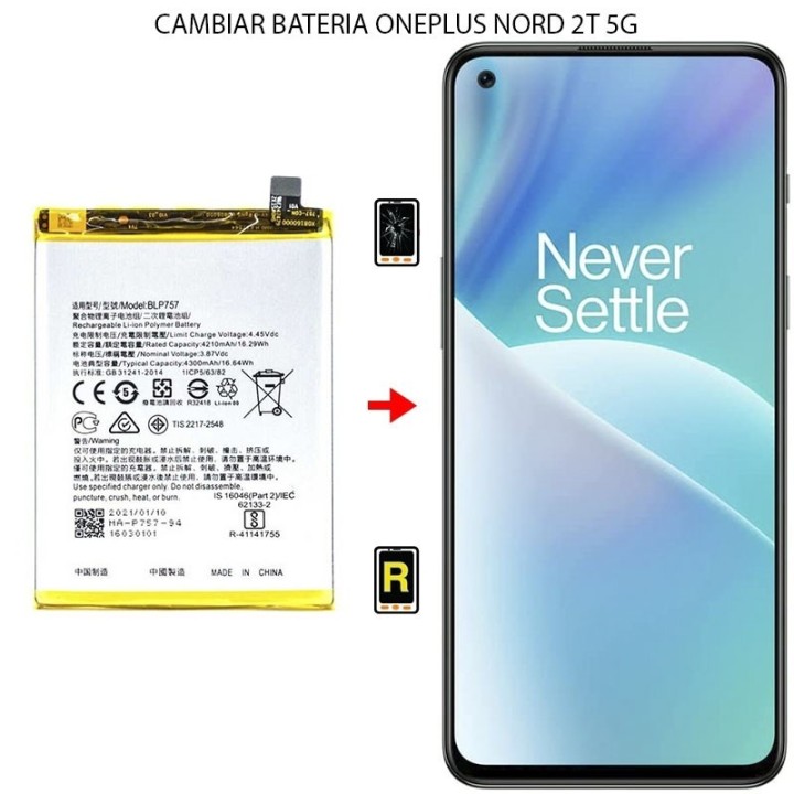 Cambiar Batería Oneplus Nord 2T 5G