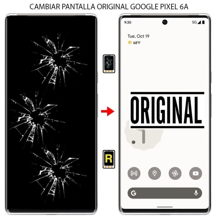 Cambiar Pantalla Google Pixel 6A Original