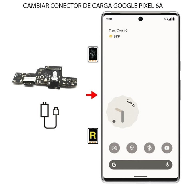 Cambiar Conector De Carga Google Pixel 6A