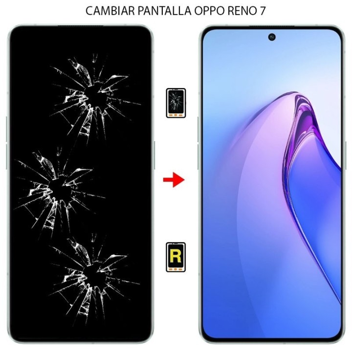 Cambiar Pantalla Oppo Reno 7 4G