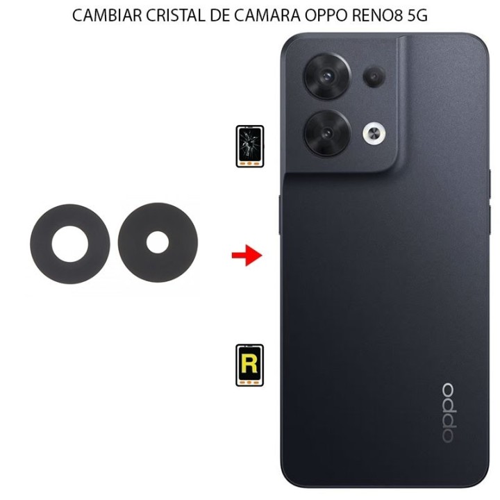 Cambiar Cristal Cámara Trasera Oppo Reno 8 5G