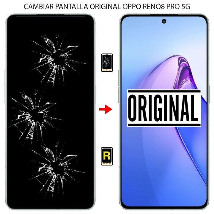 Cambiar Pantalla Oppo Reno 8 Pro 5G Original Con Marco