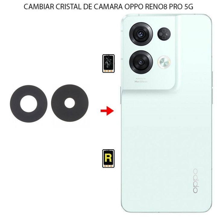 Cambiar Cristal Cámara Trasera Oppo Reno 8 Pro 5G