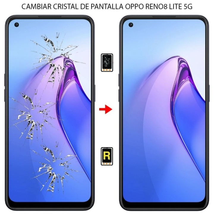 Cambiar Cristal De Pantalla Oppo Reno 8 Lite 5G