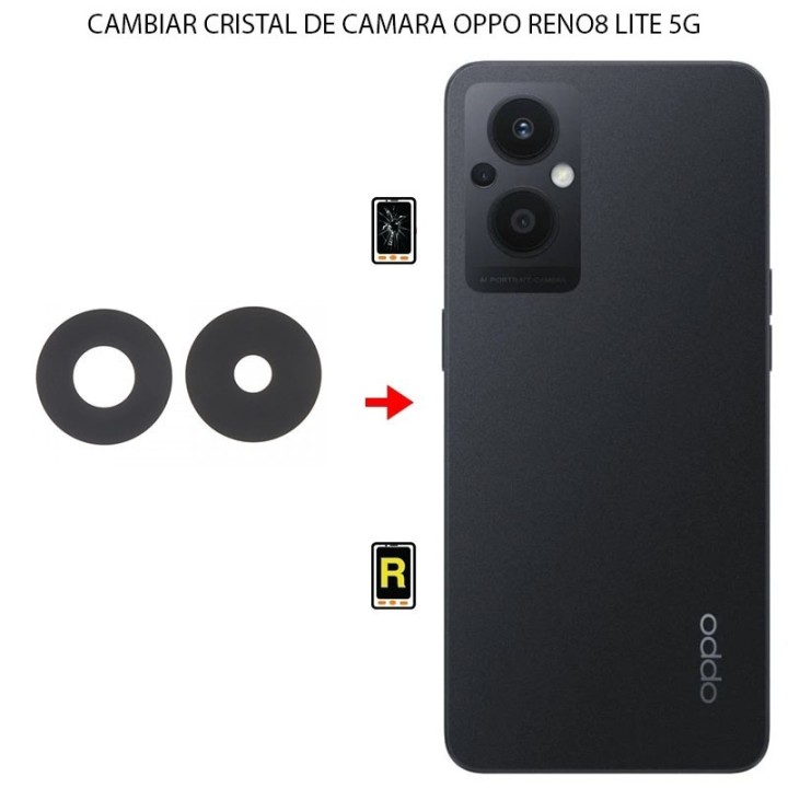 Cambiar Cristal Cámara Trasera Oppo Reno 8 Lite 5G