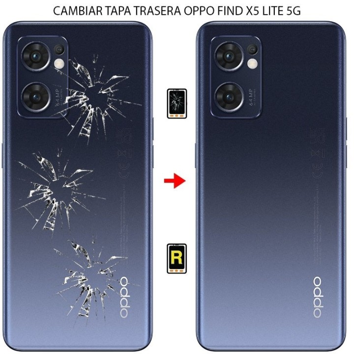 Cambiar Tapa Trasera Oppo Find X5 Lite