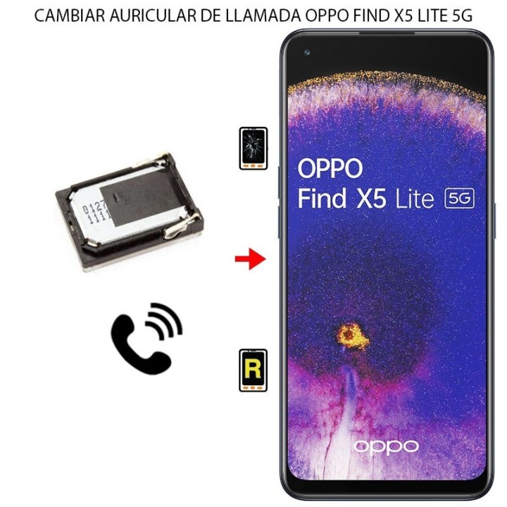 Cambiar Auricular De Llamada Oppo Find X5 Lite