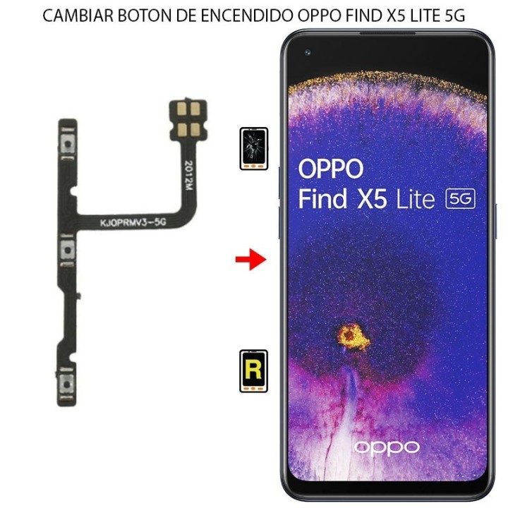 Cambiar Botón De Encendido Oppo Find X5 Lite