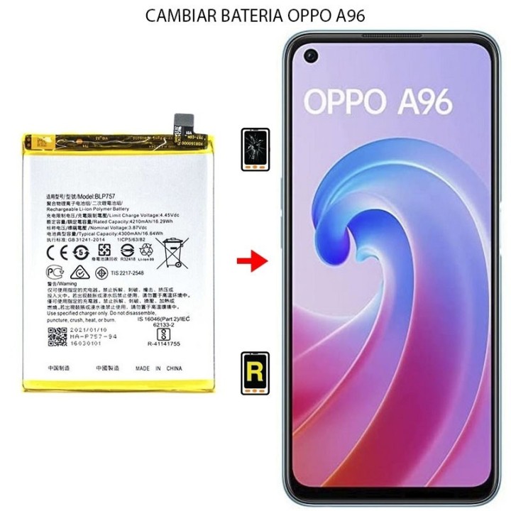 Cambiar Batería Oppo A96