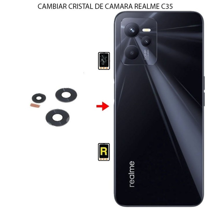 Cambiar Cristal Cámara Trasera Realme C35