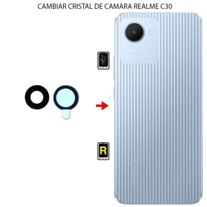 Cambiar Cristal Cámara Trasera Realme C30