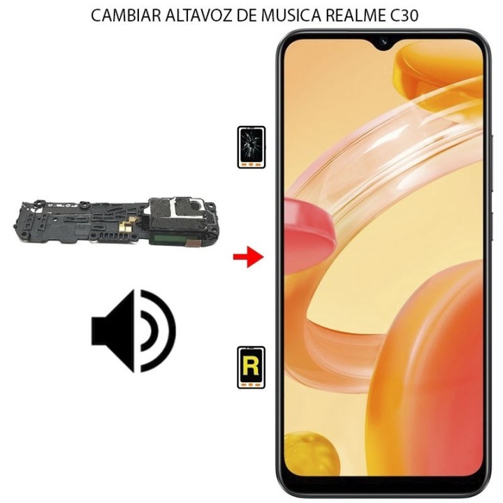 Cambiar Altavoz De Música Realme C30