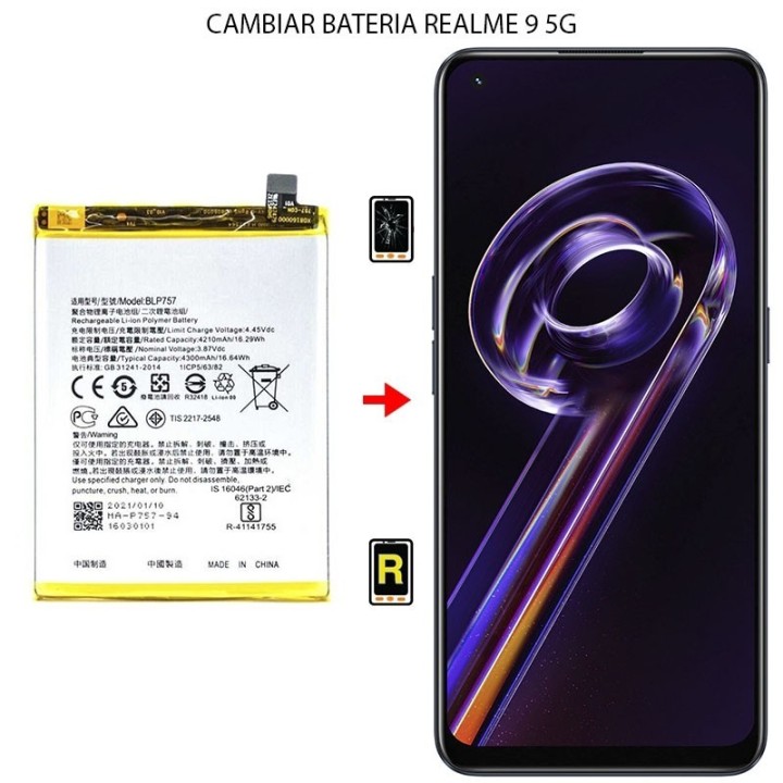 Cambiar Batería Realme 9 5G