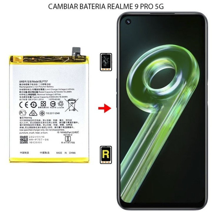 Cambiar Batería Realme 9 Pro 5G
