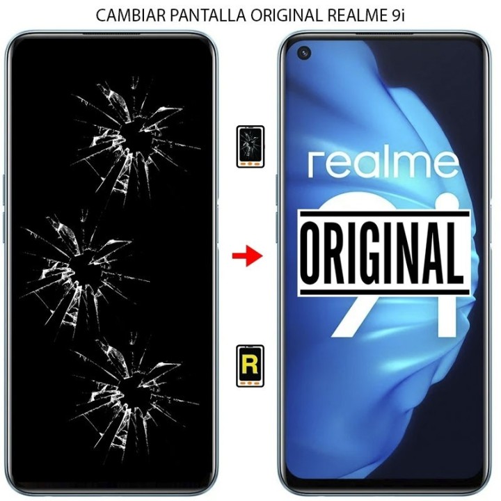 Cambiar Pantalla Realme 9i ORIGINAL