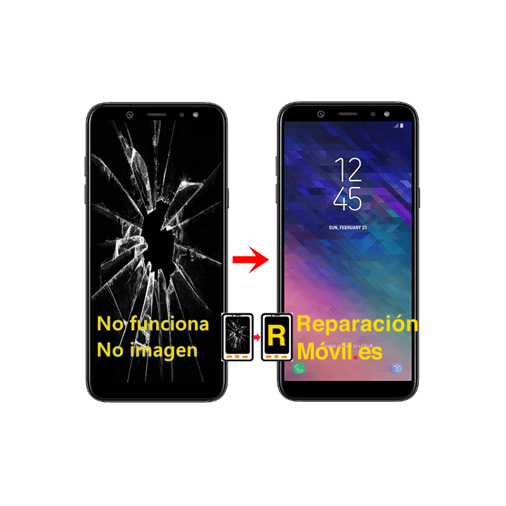 Cambiar Pantalla Samsung A6 plus 2018