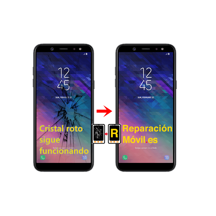 Cambiar Cristal Samsung A6 plus A605