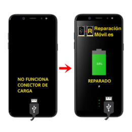 Cambiar Conector de carga Samsung A6 plus