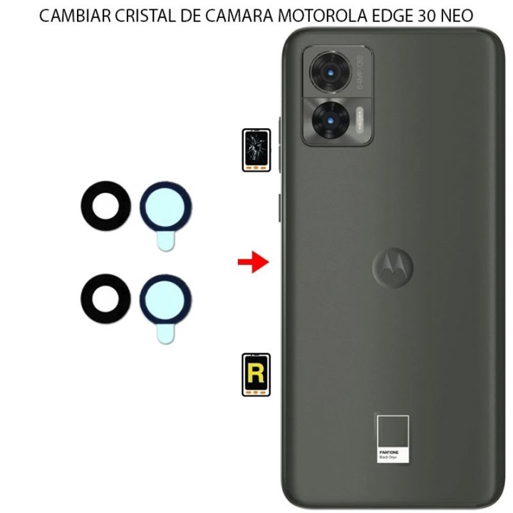 Cambiar Cristal Cámara Trasera Motorola Edge 30 Neo