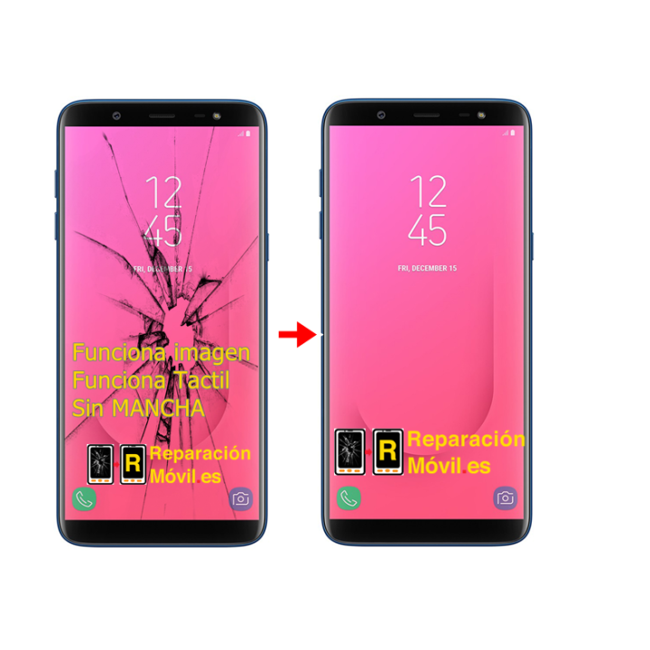 Cambiar Cristal Samsung j8 (2018) J810