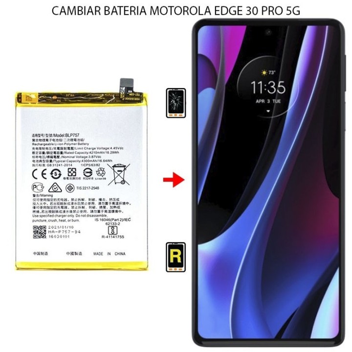 Cambiar Batería Motorola Edge 30 Pro