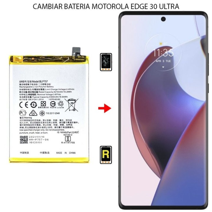 Cambiar Batería Motorola Edge 30 Ultra