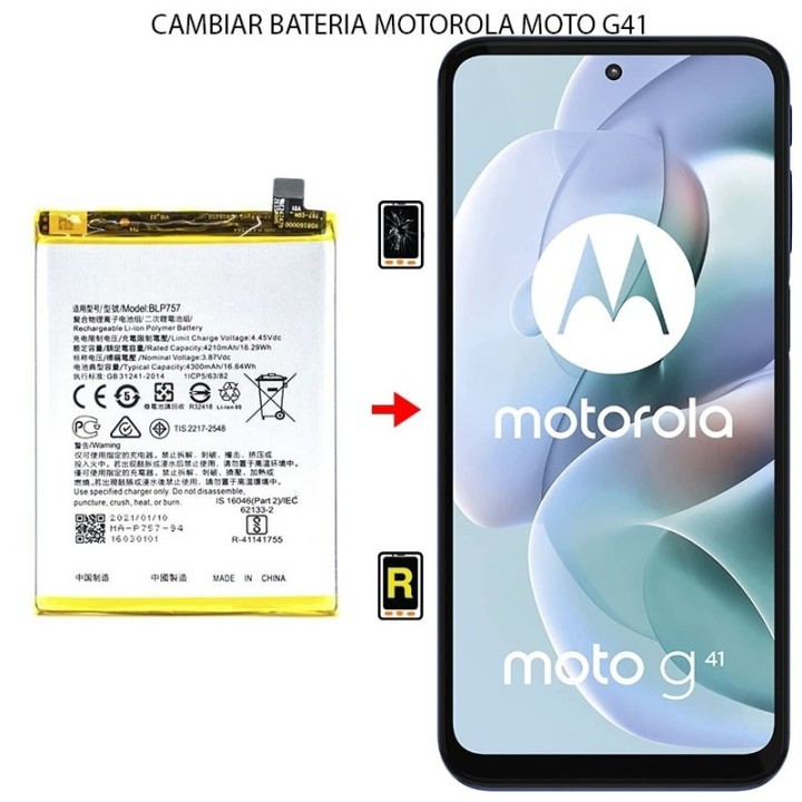 Cambiar Batería Motorola Moto G41