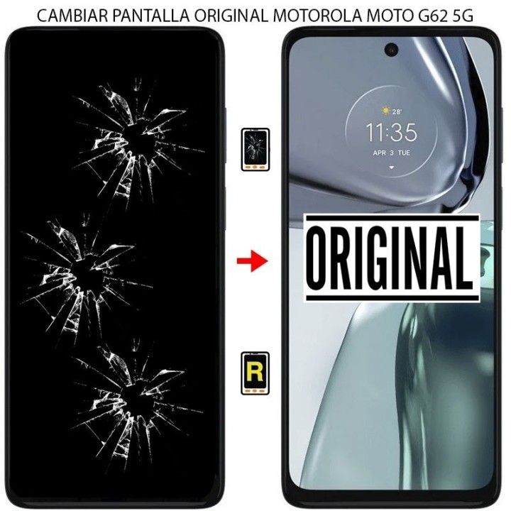 Cambiar Pantalla Motorola Moto G62 5G ORIGINAL
