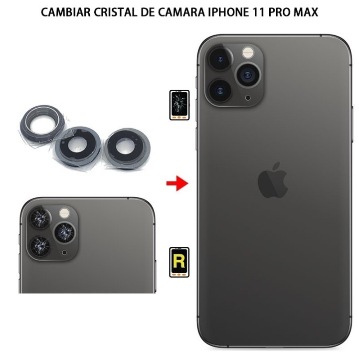 Cambiar Cristal Cámara iPhone 11 Pro Max