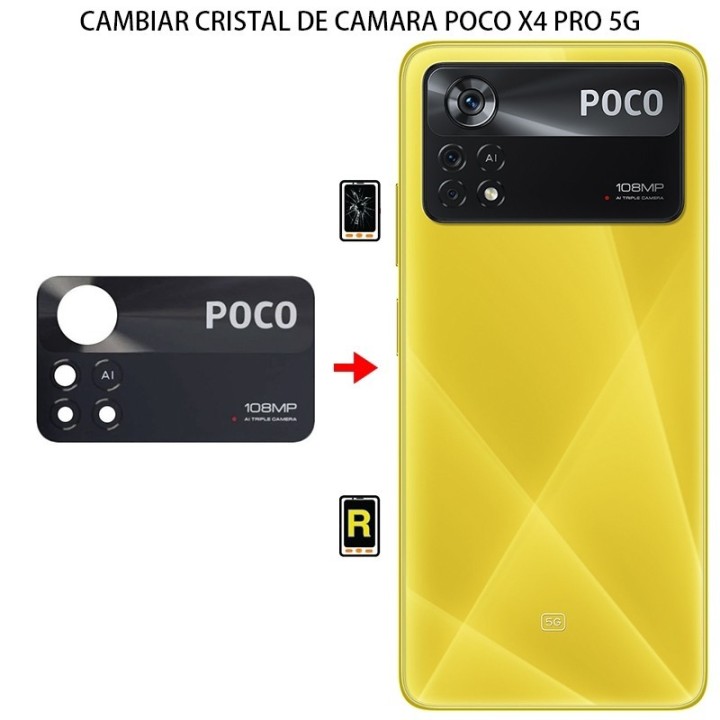 Cambiar Cristal Cámara Trasera Xiaomi Poco X4 Pro