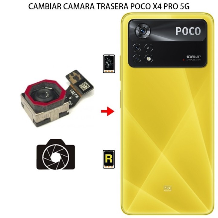 Cambiar Cámara Trasera Xiaomi Poco X4 Pro