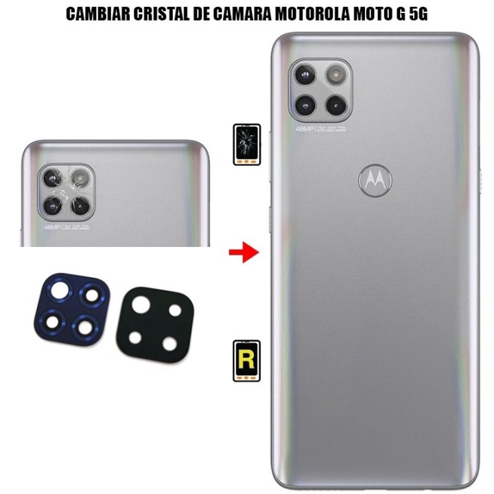 Cambiar Cristal Cámara Trasera Motorola Moto G 5G