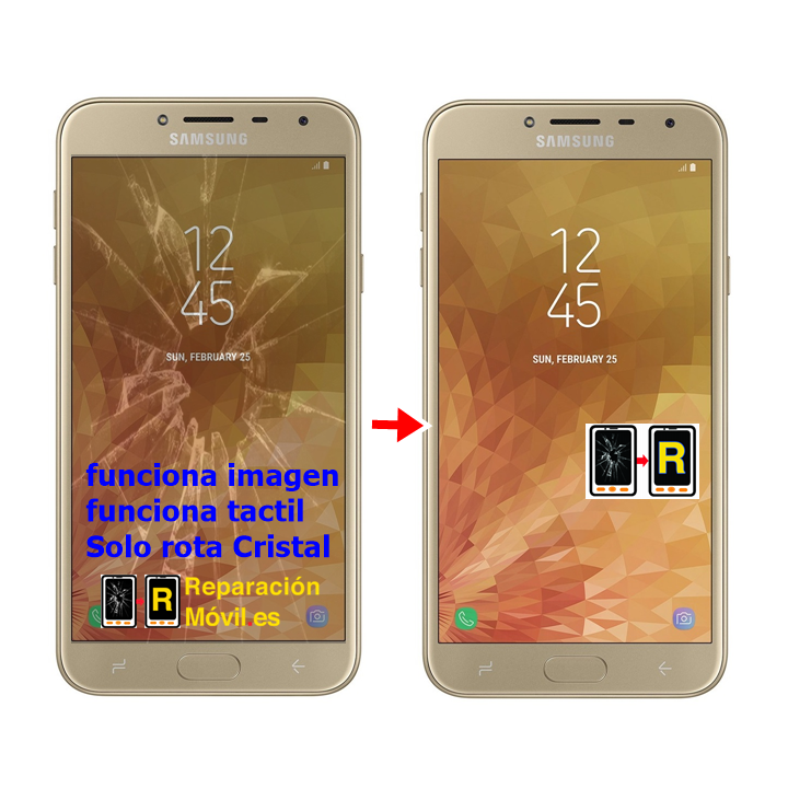 Cambiar Cristal de Pantalla Samsung J4 plus (2018) SM-J415F