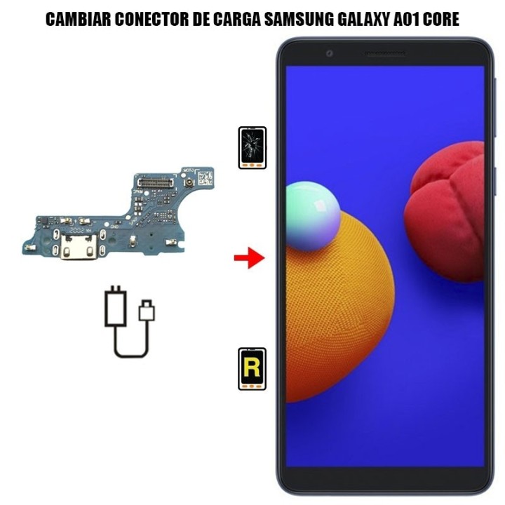 Cambiar Conector De Carga Samsung Galaxy A01 Core