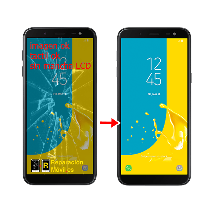 Cambiar Cristal Samsung J6 2018 (J600F)