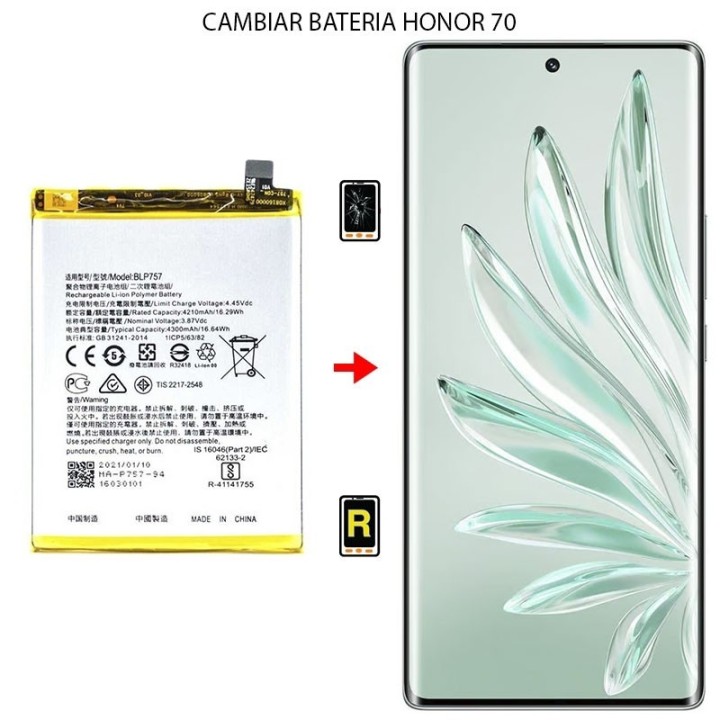 Cambiar Batería Honor 70 5G
