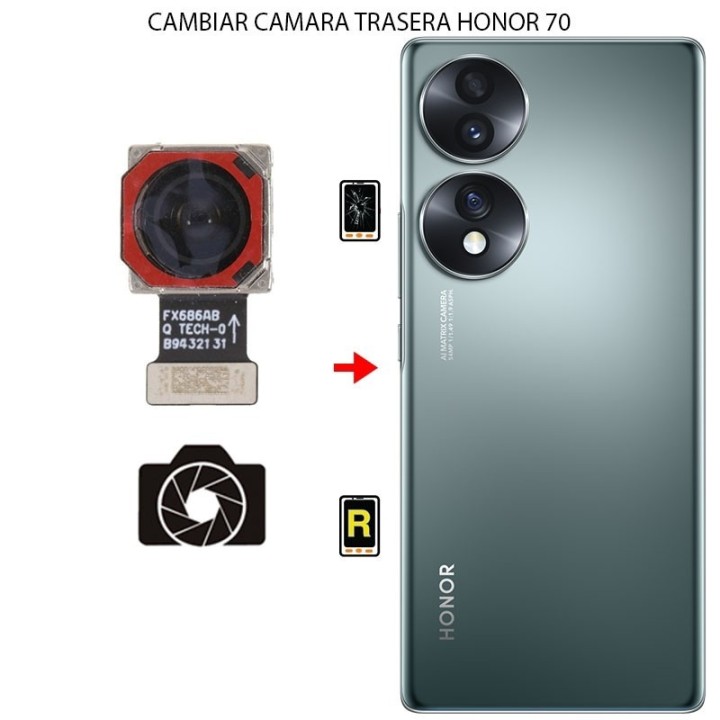 Cambiar Cámara Trasera Honor 70 5G