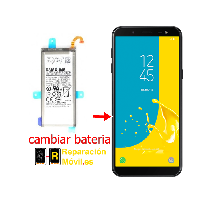 Cambiar Batería Samsung Galaxy J6 Plus 2018