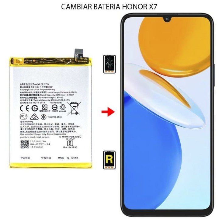 Cambiar Batería Honor X7