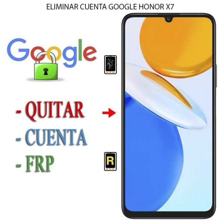 Eliminar Contraseña y Cuenta Google Honor X7