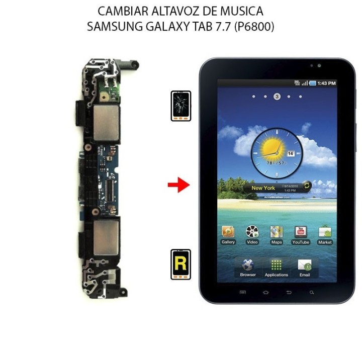 Cambiar Altavoz De Música Samsung Galaxy Tab 7.7