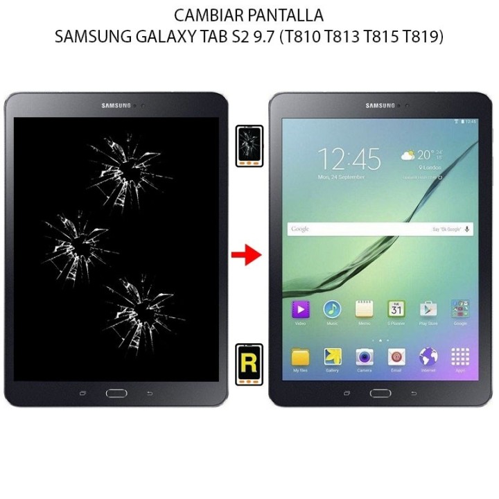 Cambiar Pantalla Samsung Galaxy Tab S2 9.7